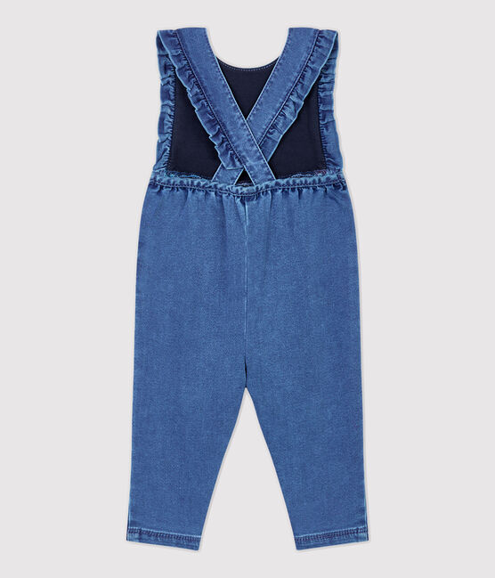 Mono de tejido vaquero de bebé. azul JEAN