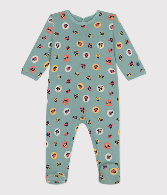 Pijama de algodón con abertura trasera y estampado de mariquitas para bebé PAUL/ JOHN/ MULTICO