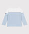 Camiseta marinera infantil de algodón de manga larga blanco MARSHMALLOW/azul ALASKA