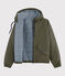 Impermeable acolchado reciclado unisex marron LITOP