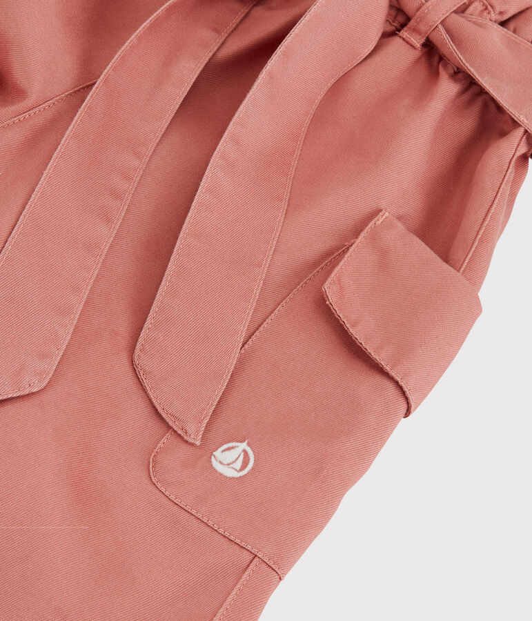 Pantal&oacute;n de lyocell para ni&ntilde;a rosa