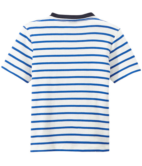 Camiseta a rayas blanco MARSHMALLOW/azul PERSE