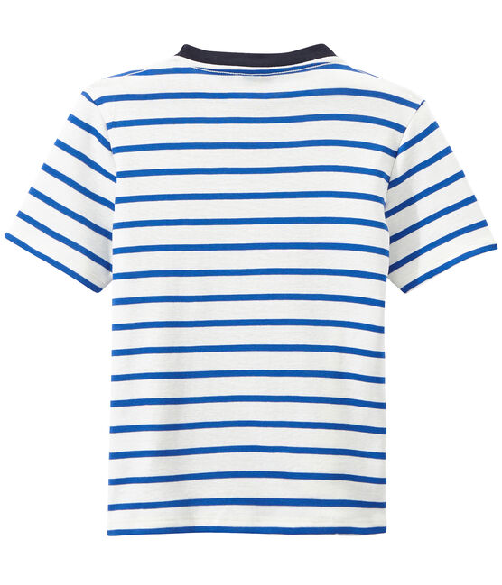 Camiseta a rayas blanco MARSHMALLOW/azul PERSE