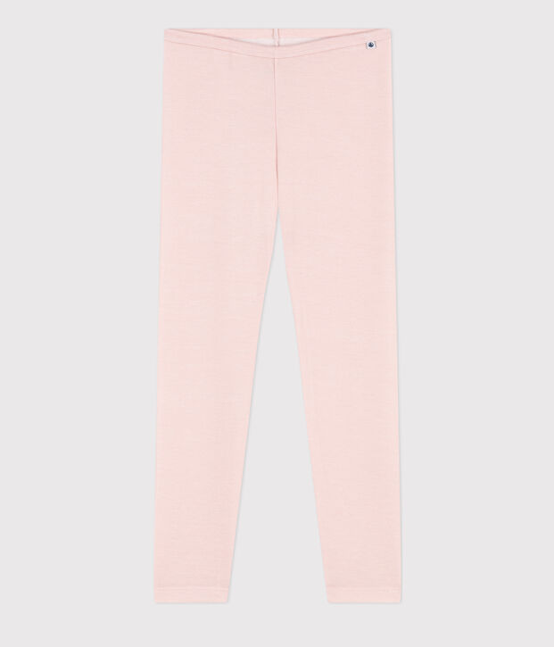 Leggings de lana y algod&oacute;n para ni&ntilde;o/ni&ntilde;a rosa