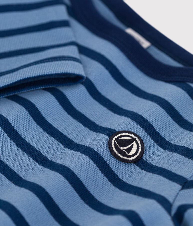 Marinera emblem&aacute;tica de algod&oacute;n para ni&ntilde;o/ni&ntilde;a azul/azul