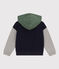 Sudadera con capucha de muletón de niño azul SMOKING/blanco MULTICO
