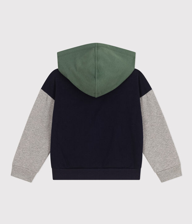 Sudadera con capucha de mulet&oacute;n de ni&ntilde;o azul/multicolor