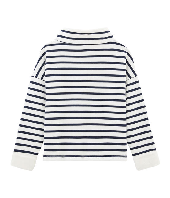 Sudadera de niño blanco MARSHMALLOW/azul SMOKING