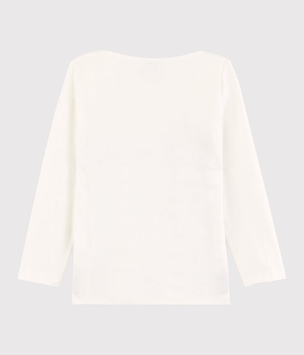 Camiseta de punto de ni&ntilde;a/ni&ntilde;o blanco