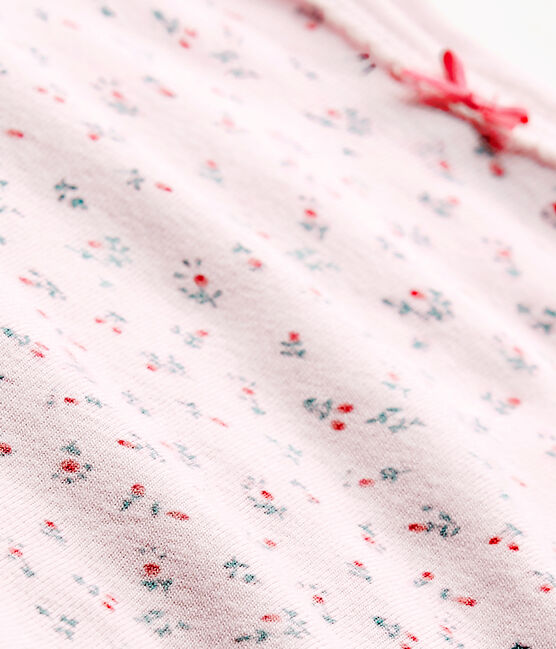 Body de manga larga estampado para bebé niña rosa VIENNE/blanco MULTICO