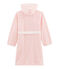 Bata de casa infantil de polar rosa MINOIS/blanco MARSHMALLOW