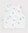 Chaleco reversible de algod&oacute;n con estampado de dragones para beb&eacute; blanco/multicolor