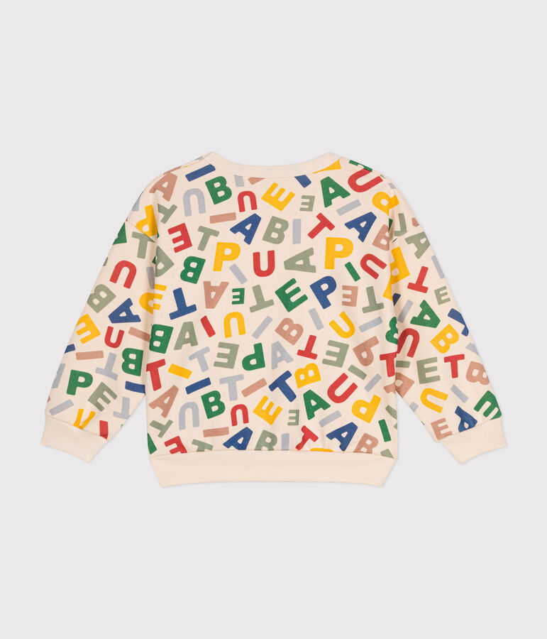 Sudadera de felpa para ni&ntilde;o crudo/multicolor