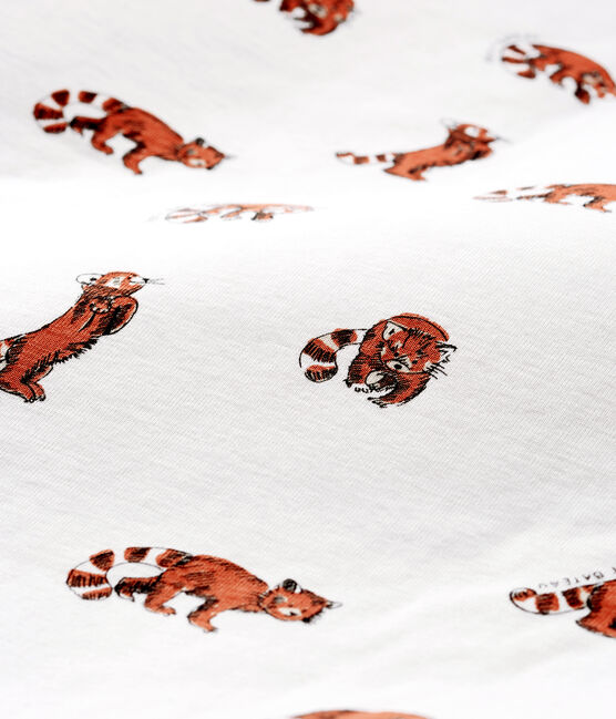 Saco reversible de punto para bebé niño blanco MARSHMALLOW/blanco MULTICO