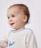 Pijama de terciopelo con abertura trasera para bebé beige MONTELIMAR CHINE