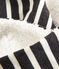 Bufanda reversible de mujer negro CITY/beige COQUILLE