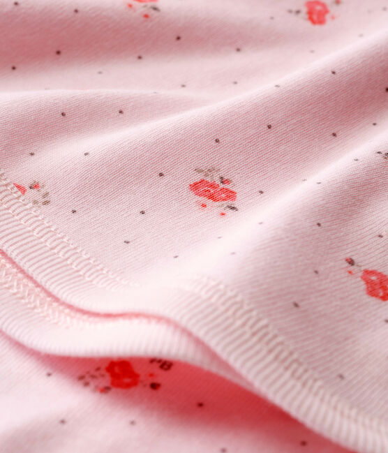 Muselina estampada para bebé unisex rosa VIENNE/blanco MULTICO