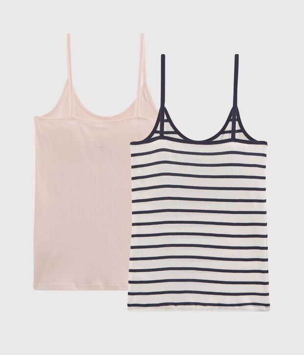 Lote de 2 camisas de tirantes para mujer multicolor