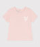 Camiseta de manga corta de algodón para bebé rosa SALINE