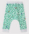 Pantalón de canalé estampado de bebé niño blanco MARSHMALLOW/blanco MULTICO