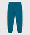 Pantalón infantil de jogging liso de algodón verde DRAGONFLY