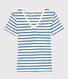 Camiseta L'ICONIQUE con cuello de pico de algodón orgánico de mujer