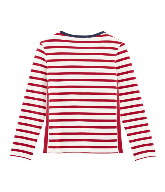 Jersey marinero para mujer rojo TERKUIT/blanco MARSHMALLOW