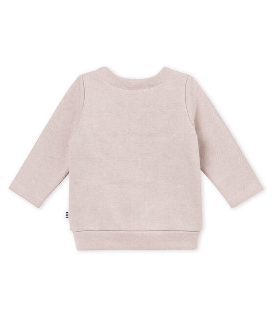 Cárdigan para bebé niña en muletón brillates rosa JOLI/amarillo DORE