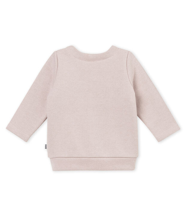 C&aacute;rdigan para beb&eacute; ni&ntilde;a en mulet&oacute;n brillates rosa/amarillo