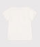 Camiseta infantil de manga corta de algodón con corazón blanco MARSHMALLOW