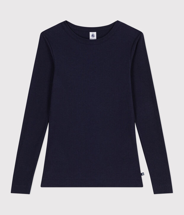 Camiseta Ic&oacute;nica de manga larga de lana y algod&oacute;n para mujer SMOKING