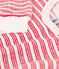 Sudadera de rizo a rayas para bebé blanco MARSHMALLOW/rojo PEPS