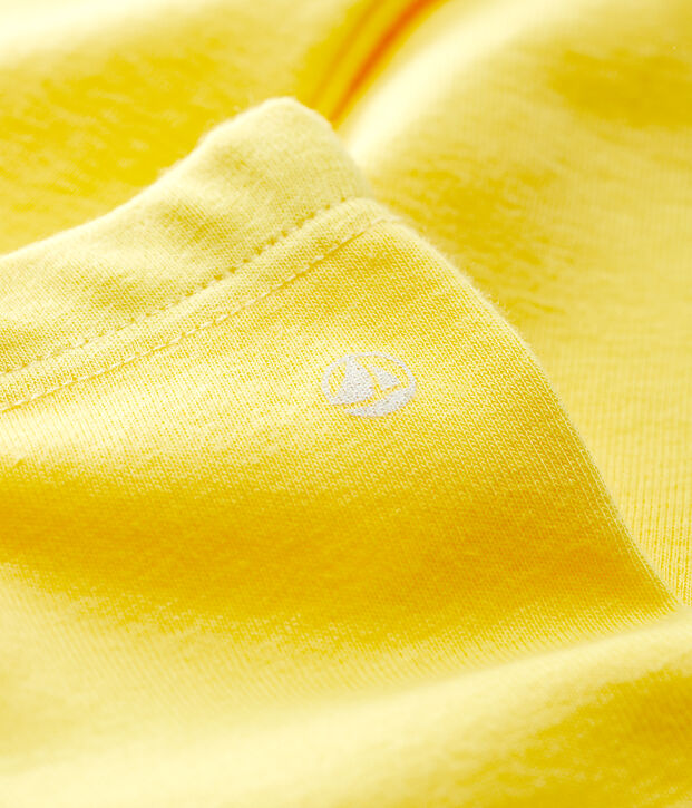 Leggings de algod&oacute;n de beb&eacute; amarillo