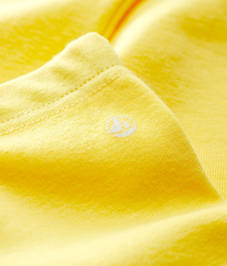 Leggings de algod&oacute;n de beb&eacute; amarillo
