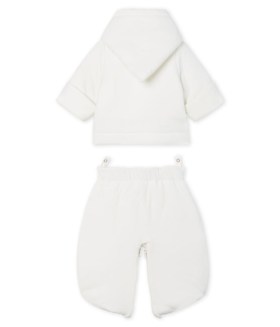 Saco de dormir 3 en 1 para bebé de terciopelo blanco MARSHMALLOW