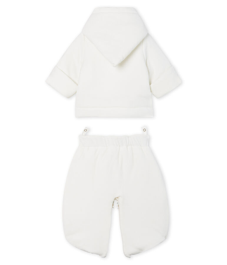 Saco de dormir 3 en 1 para beb&eacute; de terciopelo blanco