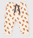 Pantalón de felpa con estampado de búhos para bebé