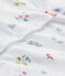 Pijama sin pies estampado para bebé niña blanco ECUME/blanco MULTICO