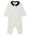 Pijama sin pies de punto para bebé niño blanco MARSHMALLOW/ MULTICO CN