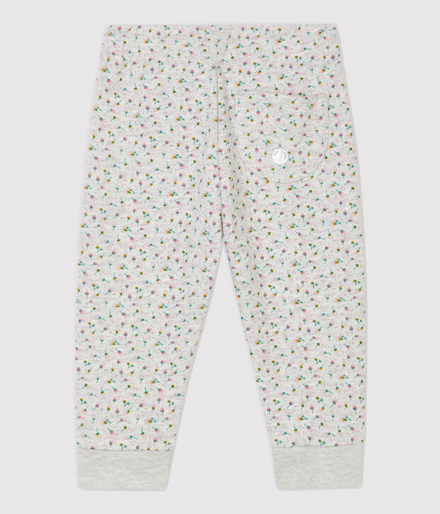 Pantal&oacute;n de mulet&oacute;n de beb&eacute;. gris/multicolor