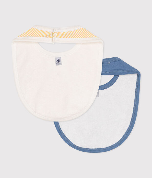 Juego de 2 baberos estampados para beb&eacute; multicolor