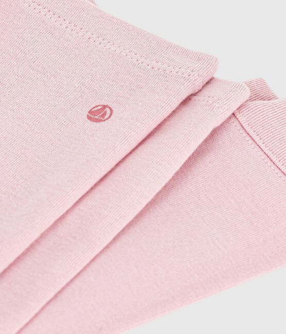 Leggings lisos de algodón para bebé rosa JOLI