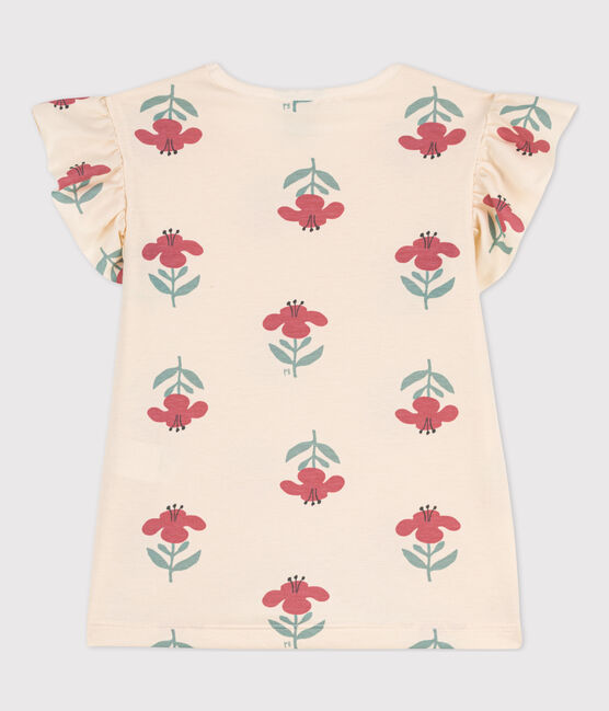 Camiseta estampada de algodón para niña blanco AVALANCHE+ENNEIGE/ MULTICO