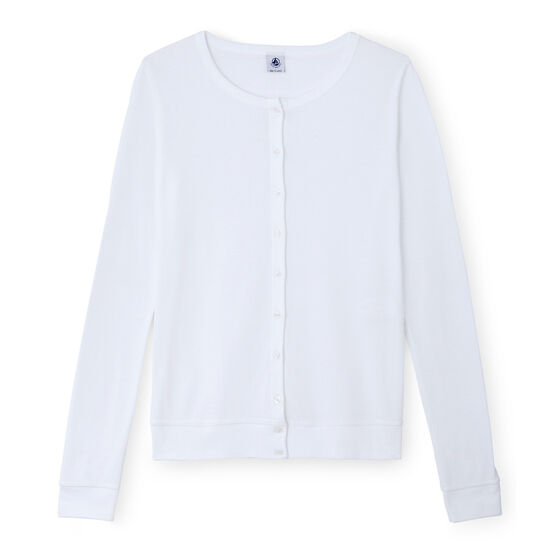 Cardigan mujer blanco ECUME
