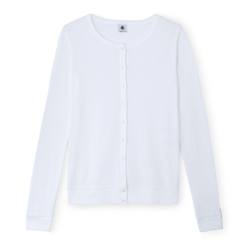 Cardigan mujer blanco
