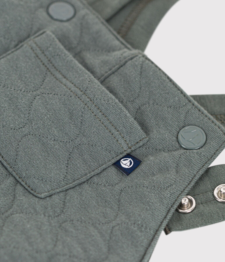 Peto largo de t&uacute;bico acolchado de beb&eacute; verde