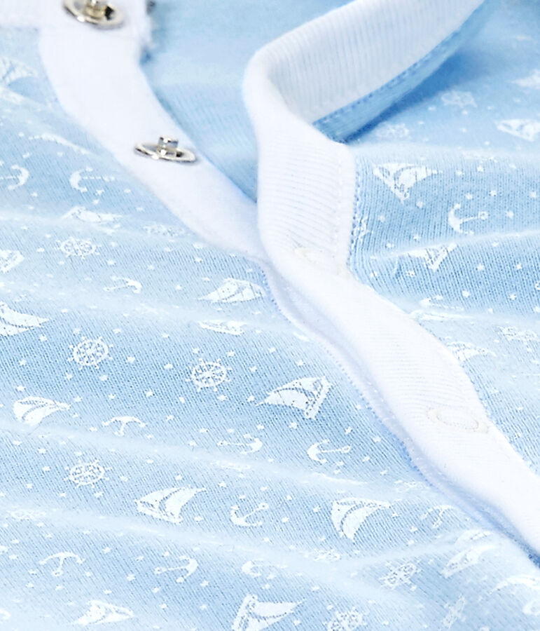 Saco beb&eacute; mixto 2 en 1 azul/blanco