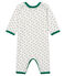 Pelele de punto para bebé niña blanco MARSHMALLOW/azul MEDIEVAL