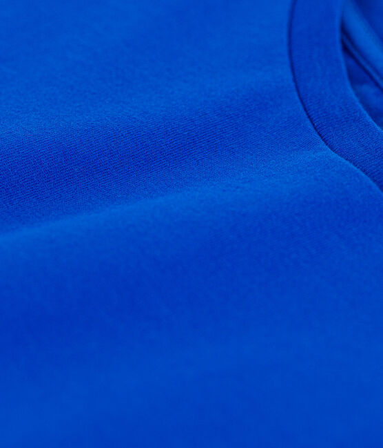 Camiseta LA BOXY de algodón de mujer azul PERSE