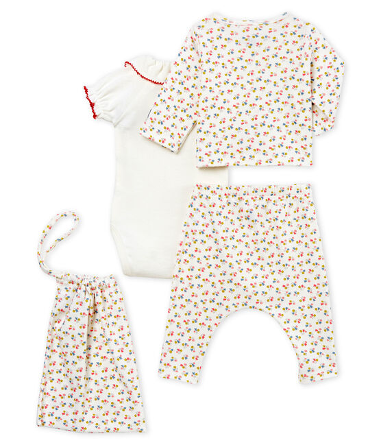 Conjunto 4 piezas estampado para bebé niña variante 1